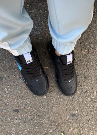 Кроссовки женские nike air force 1 low '07 lv8 utility, черные, найк аир форс, кросівки7 фото