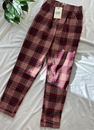 Брюки, штаны в клетку pull & bear, s