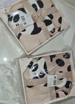 Махрова тепла плюшева флісова піжама в подарунковій упаковці2 фото