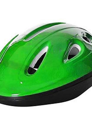 Детский шлем для катания на велосипеде ms 0013-1 с вентиляцией (зелёный)