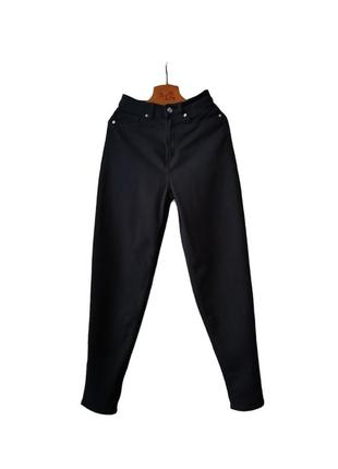 Divided by h&amp;m чорні джинси мом жіночі джинси mom джинси високої посадки
