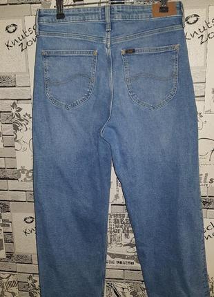Вкорочені широкі джинси кюлоти lee оригінал висока посадка3 фото