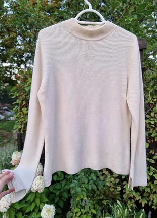 100% кашемір водолазка білий гольф beutler кашеміровий cashmere орнамент