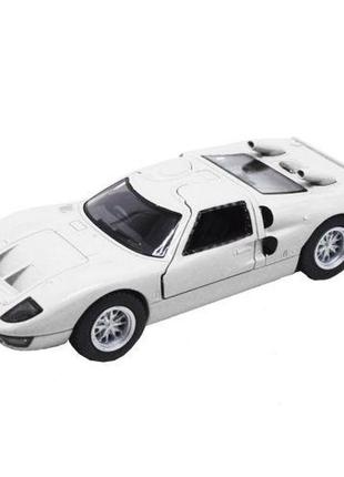 Машинка металлическая "ford gt40 mkii 1966", белый