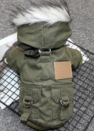 Парка для собак pet style "parisdog republic" хаки xs
