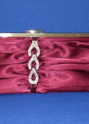 Клатч маленькая атласная сумочка к празднику рождество новый год