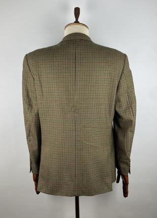 Новый винтажный шерстяной пиджак блейзер vintage burberrys soft wool pattern blazer5 фото