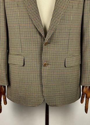 Новый винтажный шерстяной пиджак блейзер vintage burberrys soft wool pattern blazer3 фото