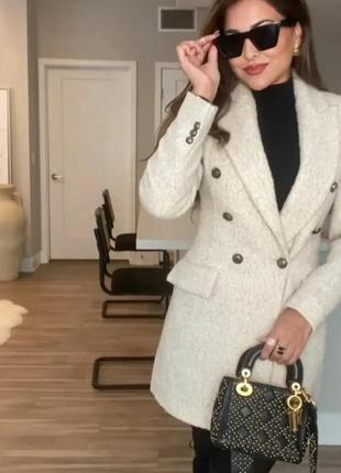 Теплий фетровий жакет зара