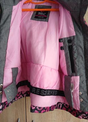 Куртка лыжная теплая зимняя 110 см 4-5 лет2 фото