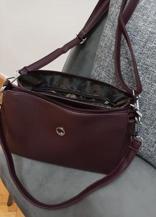 Новая сумка женская цвета бордо бренд weiliya