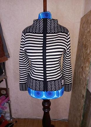 Редкая находка selbu knittings ofнорвегия кардиган скандинавской вязки черно-белый традиционный норвежский народный узор 100% шерсть