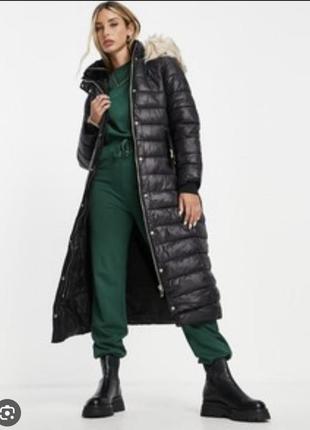 River island пуховик міді довгий