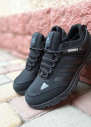 Теплі кросівки adidas terrex чорні чоловічі зимові термо кросівки адідас терекс8 фото