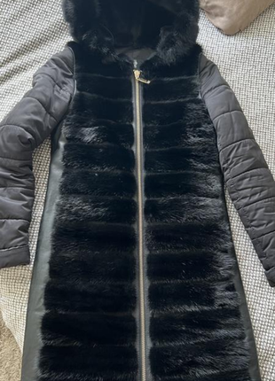 Розкішне норкове пальто шуба трансформер норка1 фото