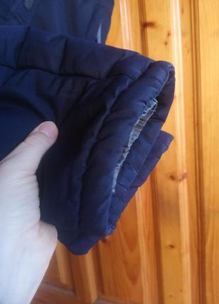 Зауженные лыжные брюки зимний ❄ полукомбинезон на лямках на мальчика6 фото