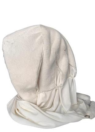 Капюшон косынка капор женский из эко-меха