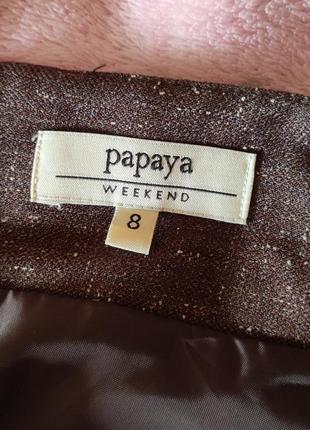 Коричневая миди-юбка 4