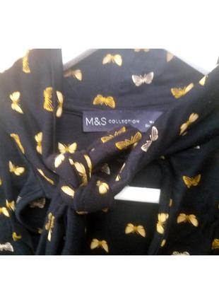 Блуза блузка кофта в метелики mark&spencer3 фото