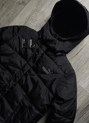 Тепла та стильна подовжена зимова куртка пуховик puma оригінал3 фото