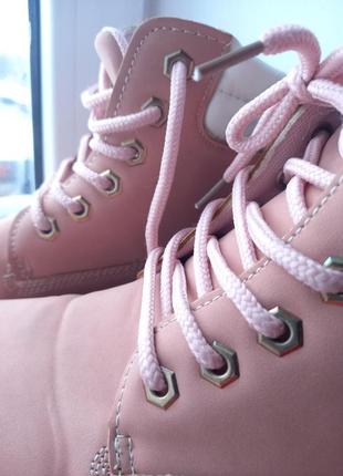 Весенние ботинки timeberland barbie pink 💗5 фото
