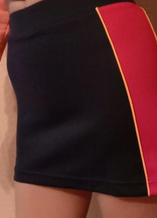 Яркая юбка-шорты для фитнеса танцев тренировок тенниса вело8 фото