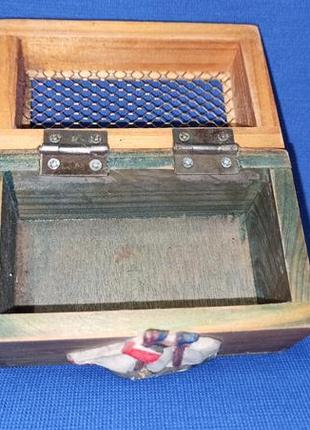 Сундук мертвеца винтажный сундучок с морской тематикой деревянный небольшой