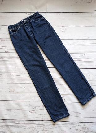 Темно синие прямые джинсы с разрезами от na-kd1 фото