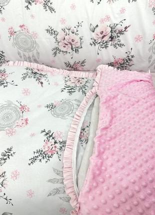Красивая постель с рюшами для девочки4 фото
