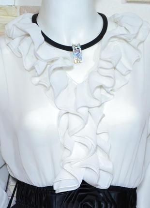 Чёрно-белое платье с жабо от бренда lili 1000 пар здесь!3 фото