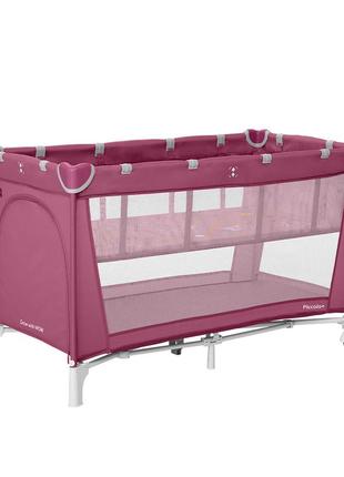 Манеж carrello piccolo+ crl-11501/2 orchid purple с двумя уровнями дна /1/ moq