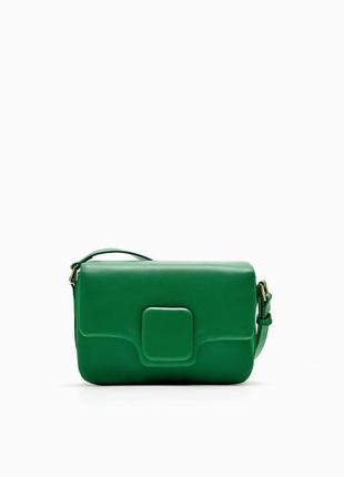 Zara 🔥 -60% black friday сумка зелена міні сіті