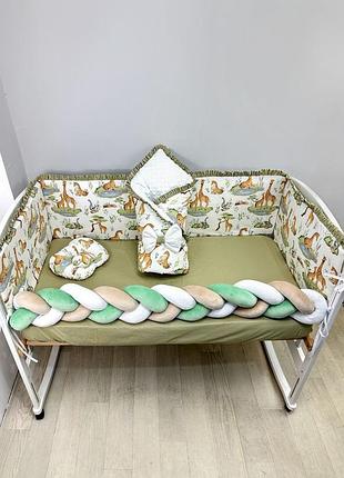 Красивый комплект постель детская с животными