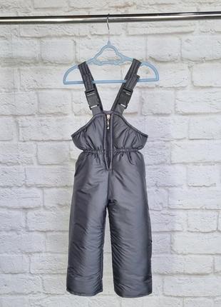 Детский зимний полукомбинезон (черный, серый, синий, розовый)