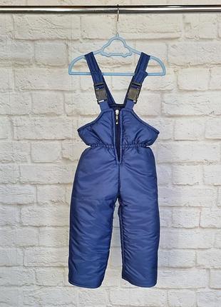 Детский зимний полукомбинезон (черный, серый, синий, розовый)