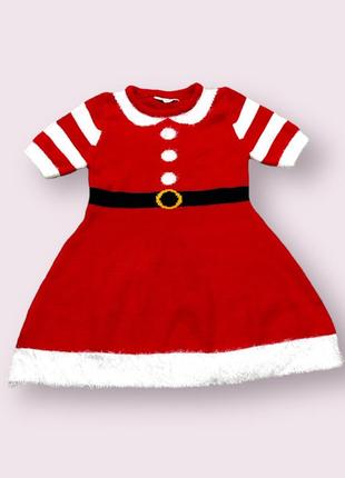 Рождественское теплое платье primark 5-6 лет 116 см1 фото