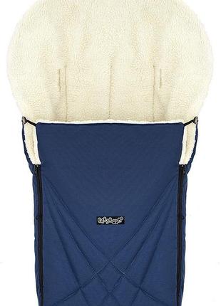 Зимний конверт babyroom wool n-8 navy blue темно-синий2 фото