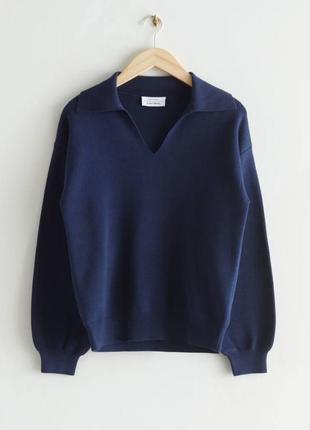 Светр &amp; other stories relaxed collared sweater cos / s