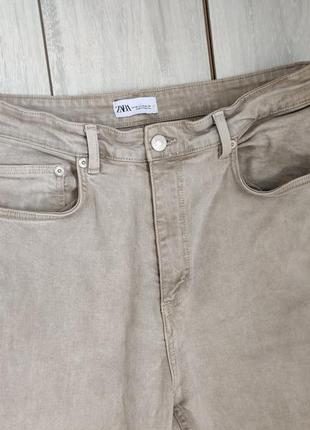 Женские плотные джинсы свободного кроя с отворотом оригинал идеал 12 р пояс 41 см пакистан4 фото