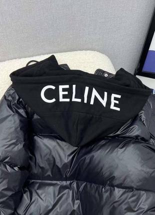 Черная куртка с капюшоном селин celine8 фото