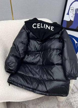 Черная куртка с капюшоном селин celine6 фото