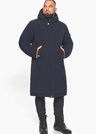 Куртка чоловіча зимова непромокальна темно-синя модель 587936 фото