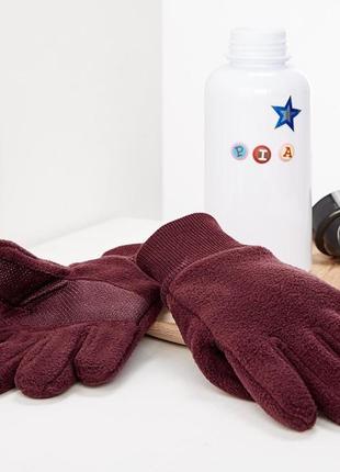 Теплые антискользящие перчатки на флисе от tchibo (немечечника), размер на рост:...