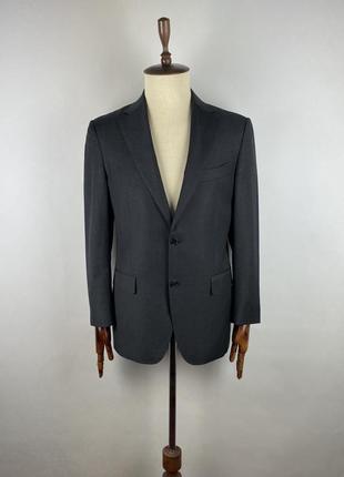 Оригінальний чоловічий вовняий піджак блейзер suitsupply pure wool suoer 110s gray striped blazer