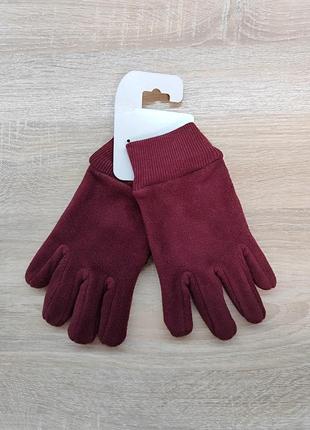 Теплые антискользящие варежки на флисе tcm tchibo на рост 134-152см