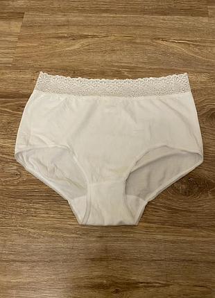 Шикарні, трусики, котонові, в білому кольорі, від бренду; bodywear women 👌