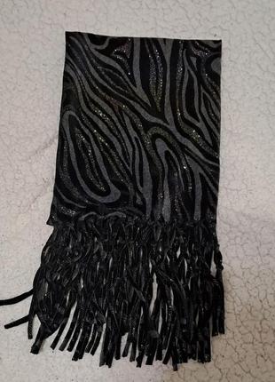 Женский шарфик с люрексом.1 фото