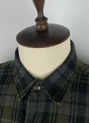 Оригинальная теплая рубашка куртка шерпа carhartt warm flannel sherpa plaid jacket8 фото