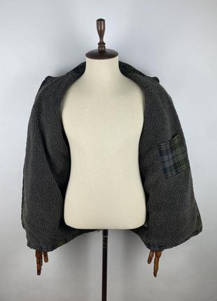 Оригинальная теплая рубашка куртка шерпа carhartt warm flannel sherpa plaid jacket7 фото