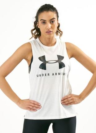 Майка under armour women's sportstyle graphic muscle sl tank top р.s-m1 фото